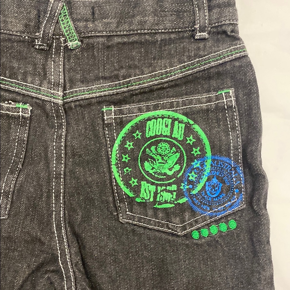 COOGI Green and Blue Matching Set Button Down Shirt - Picture 10 of 11